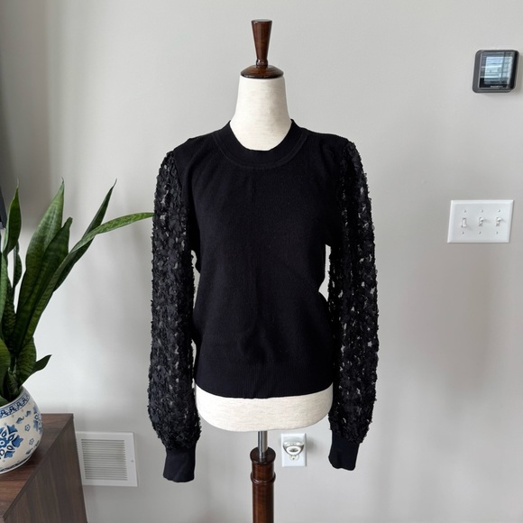 BY ANTHROPOLOGIE FLORAL EMBELLISHED-SLEEVE SWEATER
Style No.  4114066280080 - Picture 1 of 8